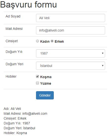 php kaybolmayan veri formu