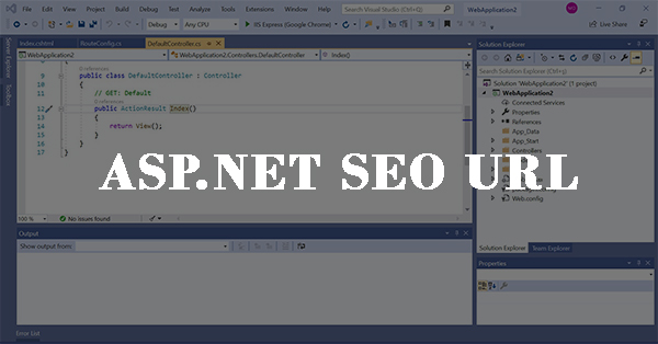 ASP.NET SEO uyumlu URL yapımı