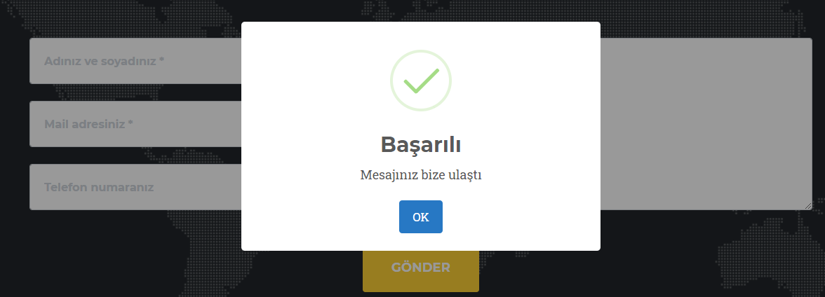 PHP Sweet Alert 2 kullanımı
